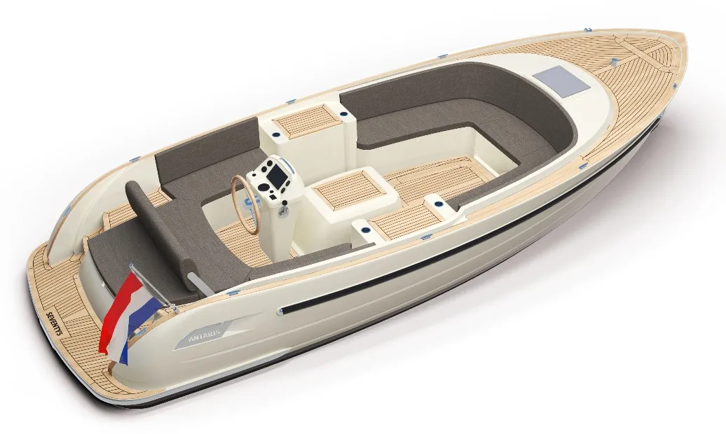 Antaris Seventy5 met Vetus 52 pk in RAL 9002 komt binnen!